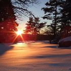 Wintersonnenuntergang bei Bubsheim