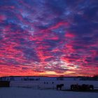 Wintersonnenuntergang