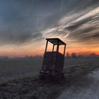 Wintersonnenuntergang in Kamen