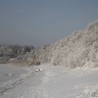 Winterspazier--gang am Strand ......