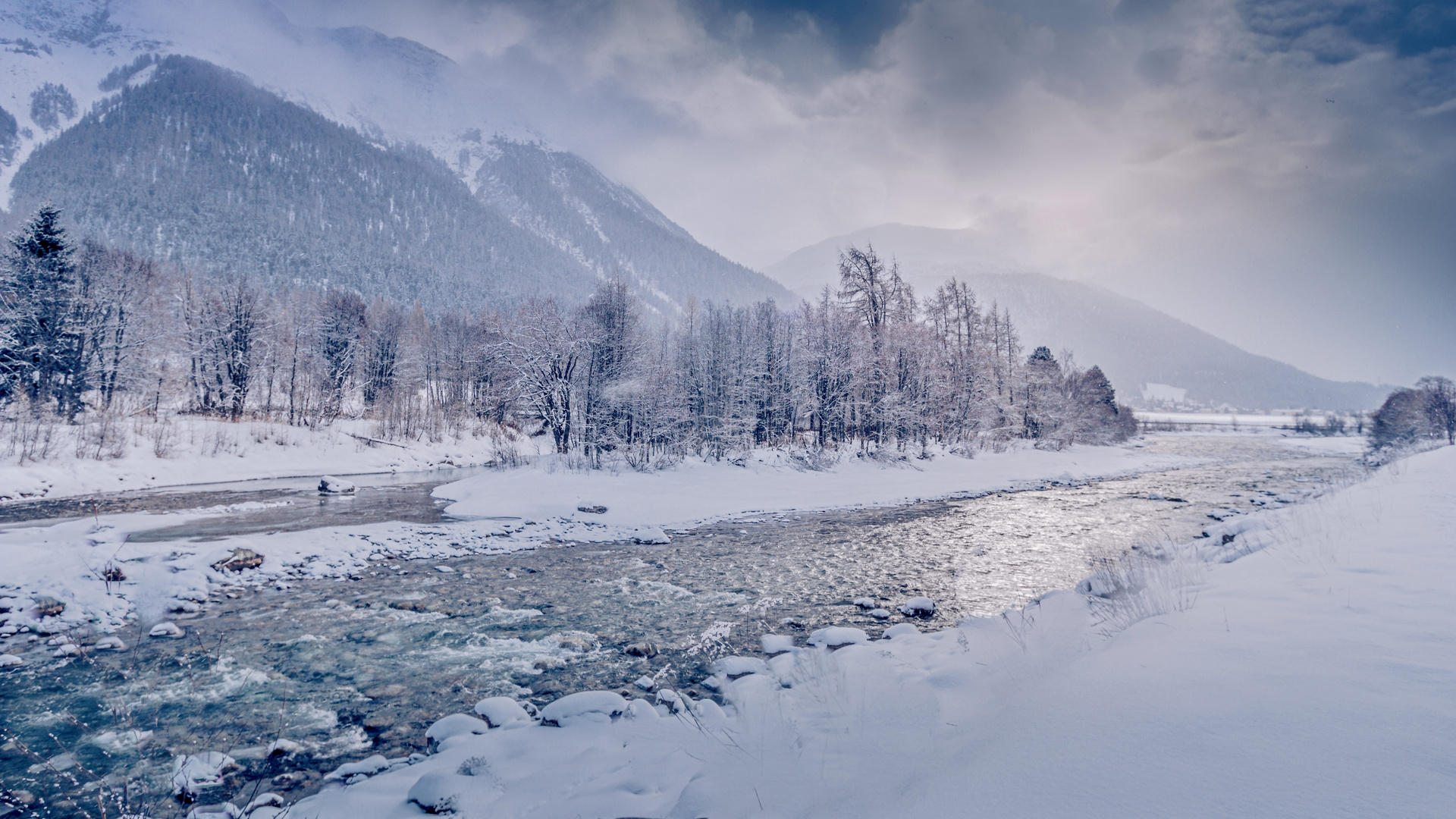 Winterspaziergang am Inn