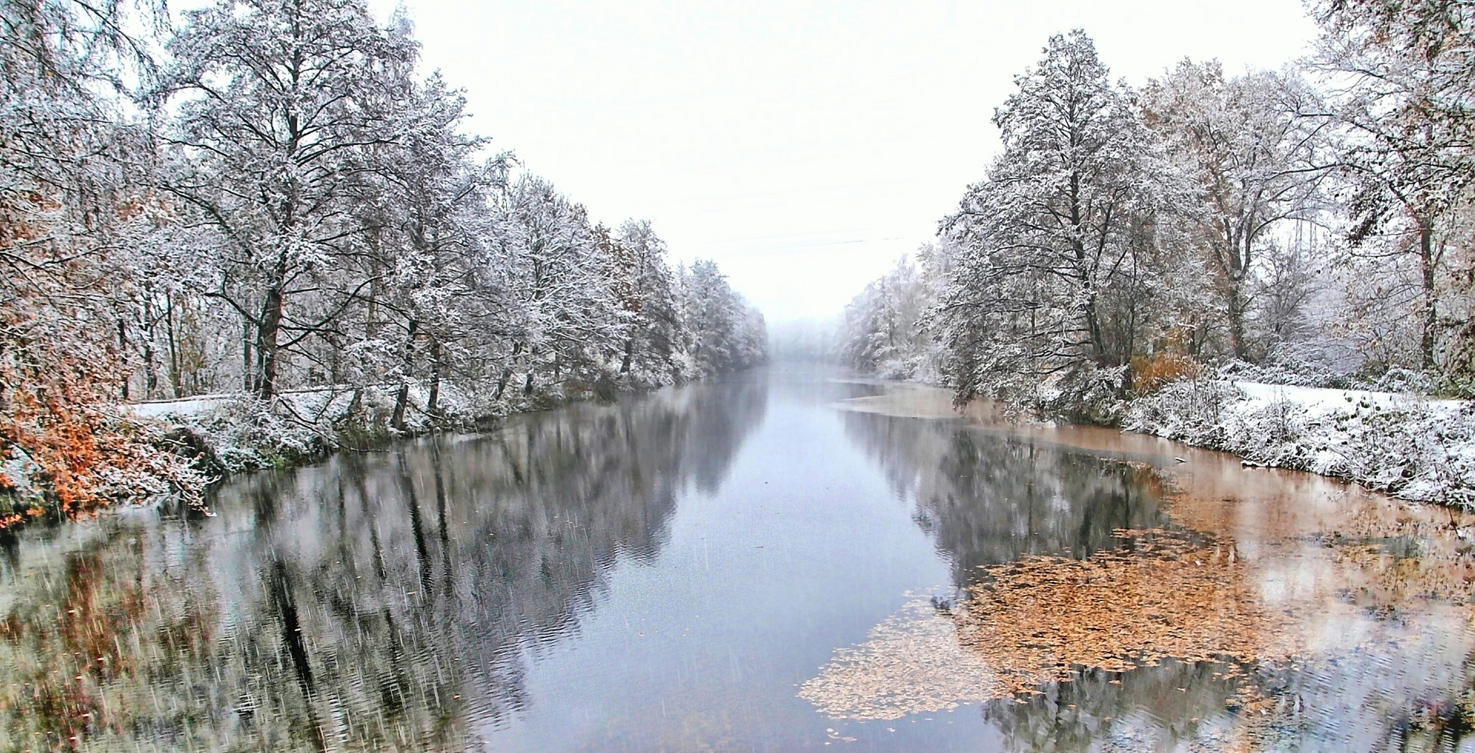 Winterspaziergang am Kanal