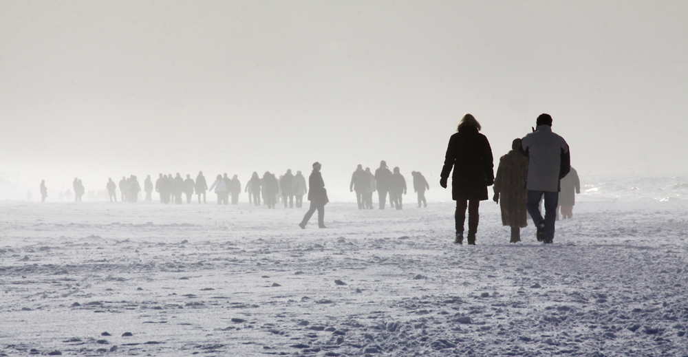 Winterspaziergang am Strand