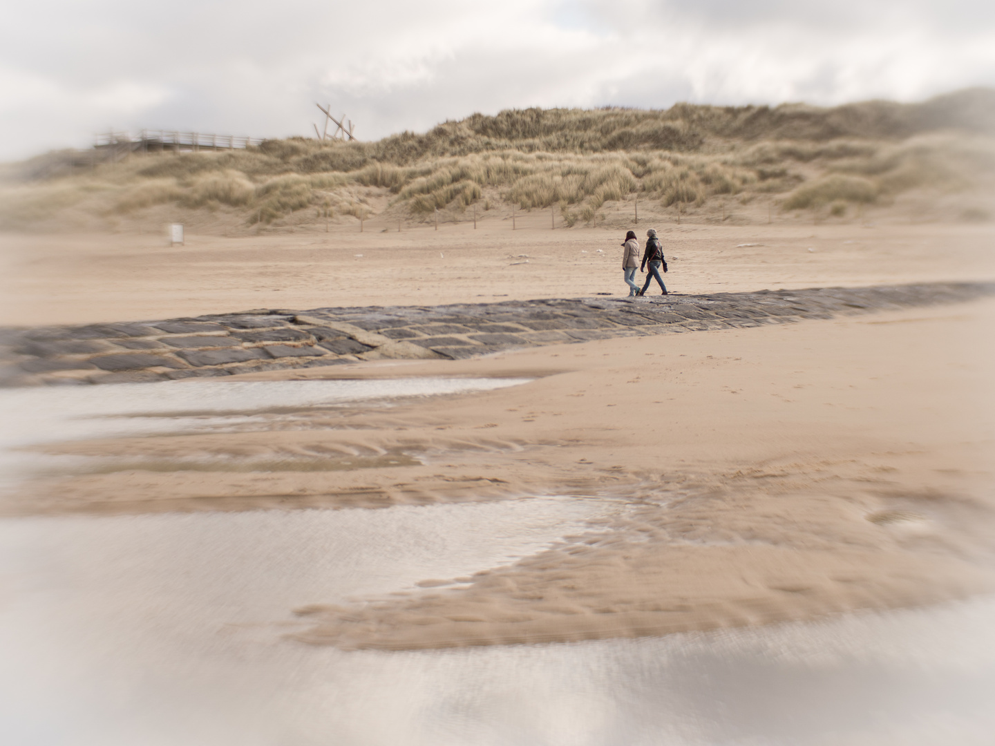 Winterspaziergang am Strand