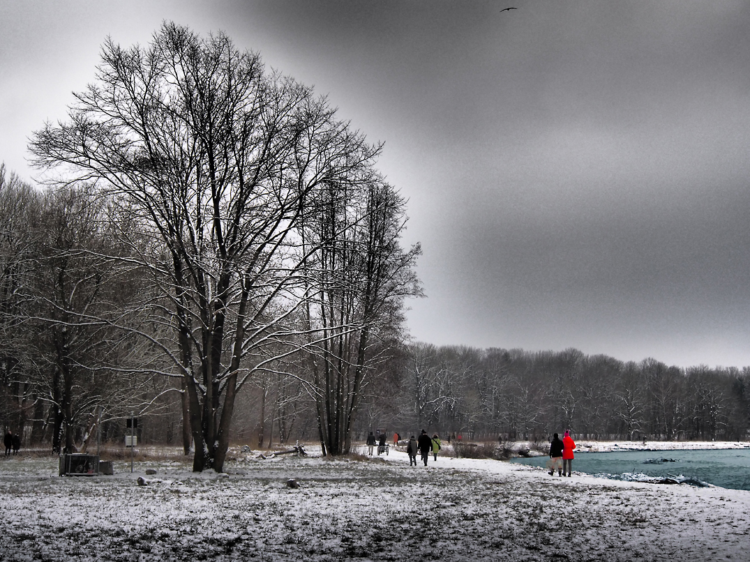 Winterspaziergang an der Isar