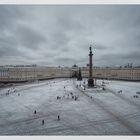 Winterspaziergang auf dem Palastplatz
