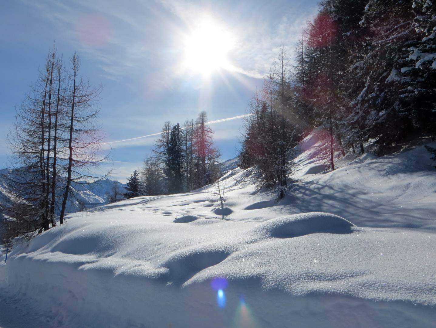 Winterspaziergang in Thyon / Schweiz