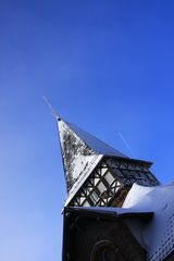 Winterspaziergang mit Flugzeug