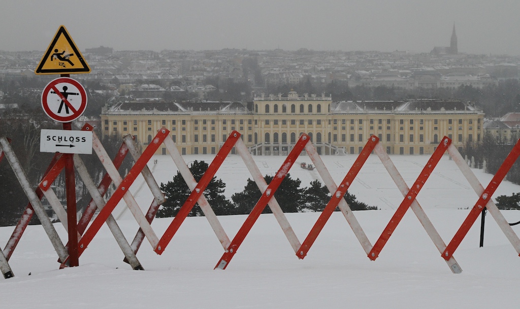 Wintersperre im Schloss Schönbrunn