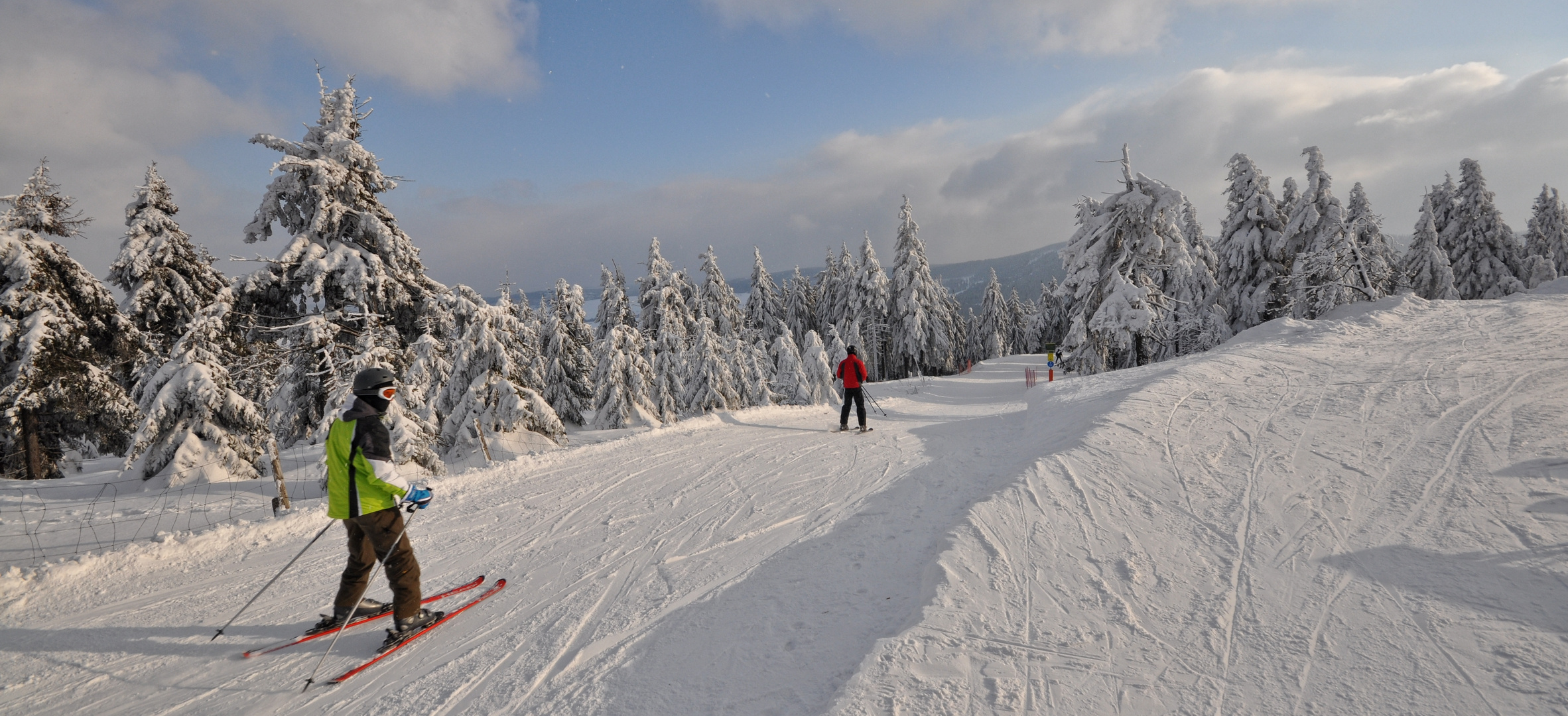 Wintersport auf dem Fichtelberg im Februar 2012.....  