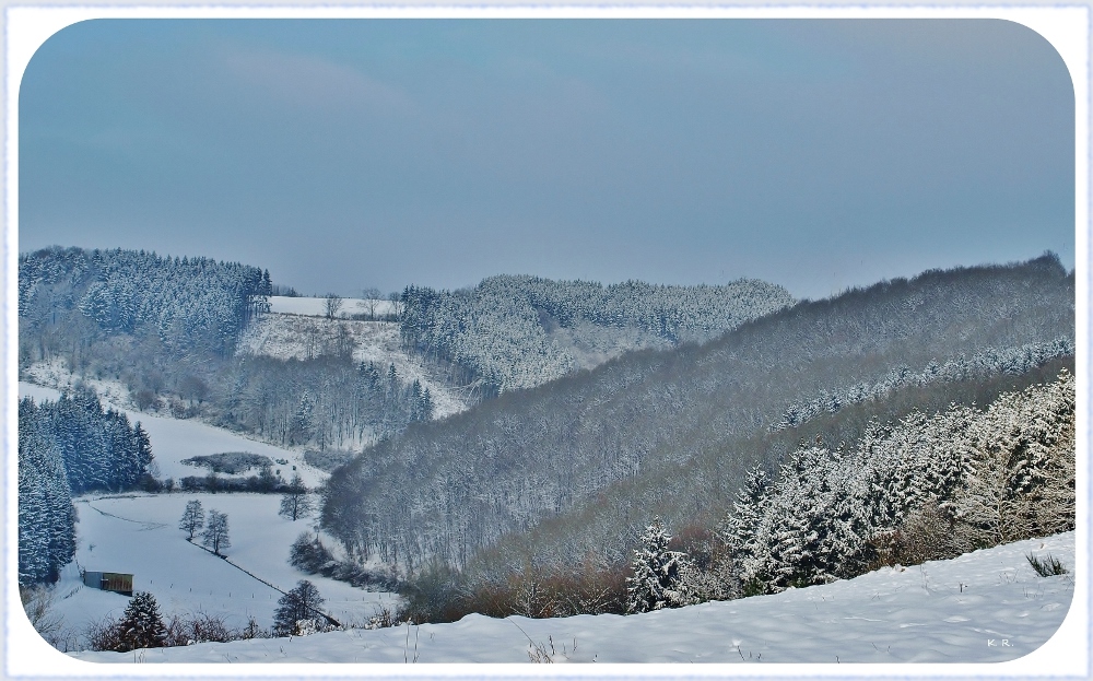 Wintersport in der Eifel - schwarzer Mann