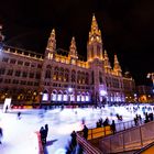 Wintersport vor dem Wiener Rathaus