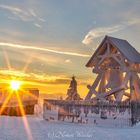 Winterstimmung am Fichtelberg mit Friedensglocke