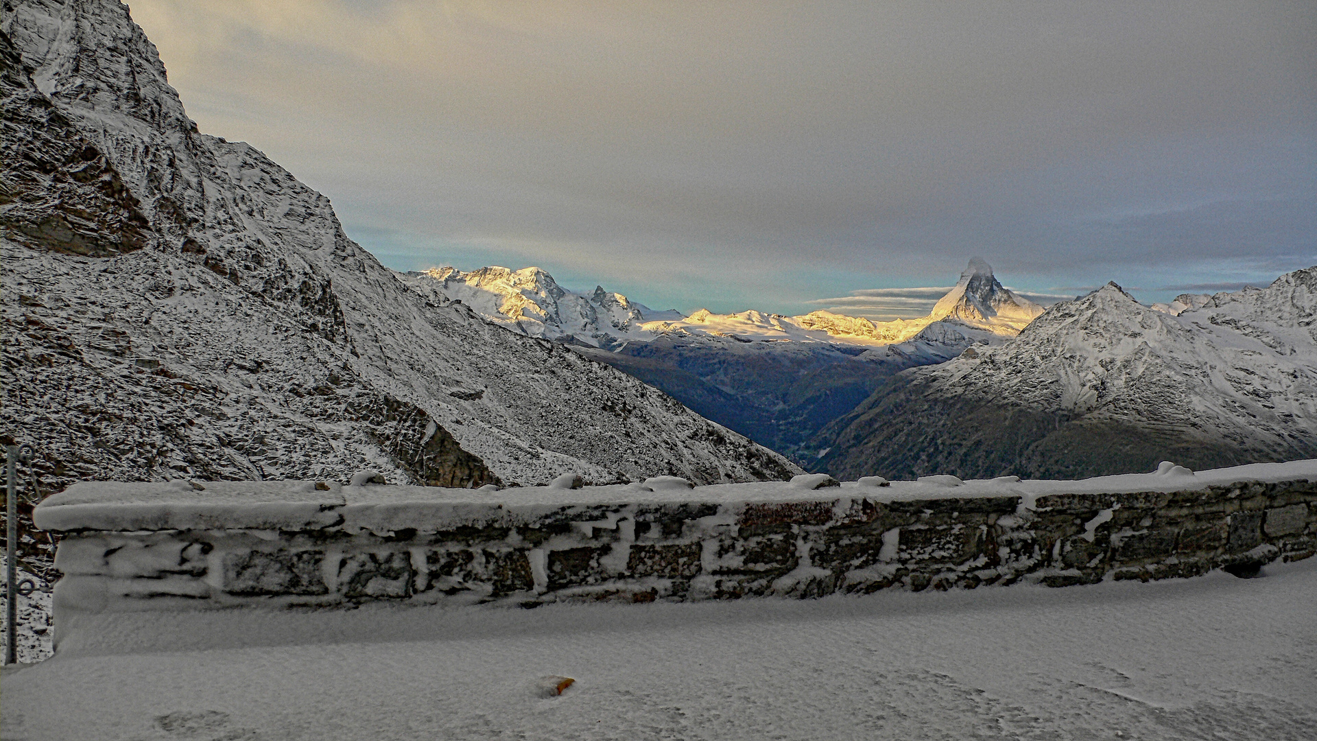 Winterstimmung am Horu