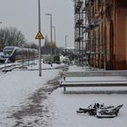 Winterstimmung am Kleinstadtbahnhof