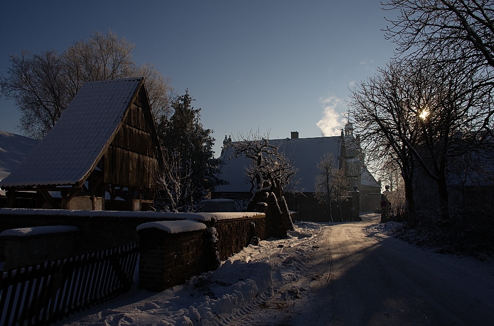 Winterstimmung am Schloss Raesfeld