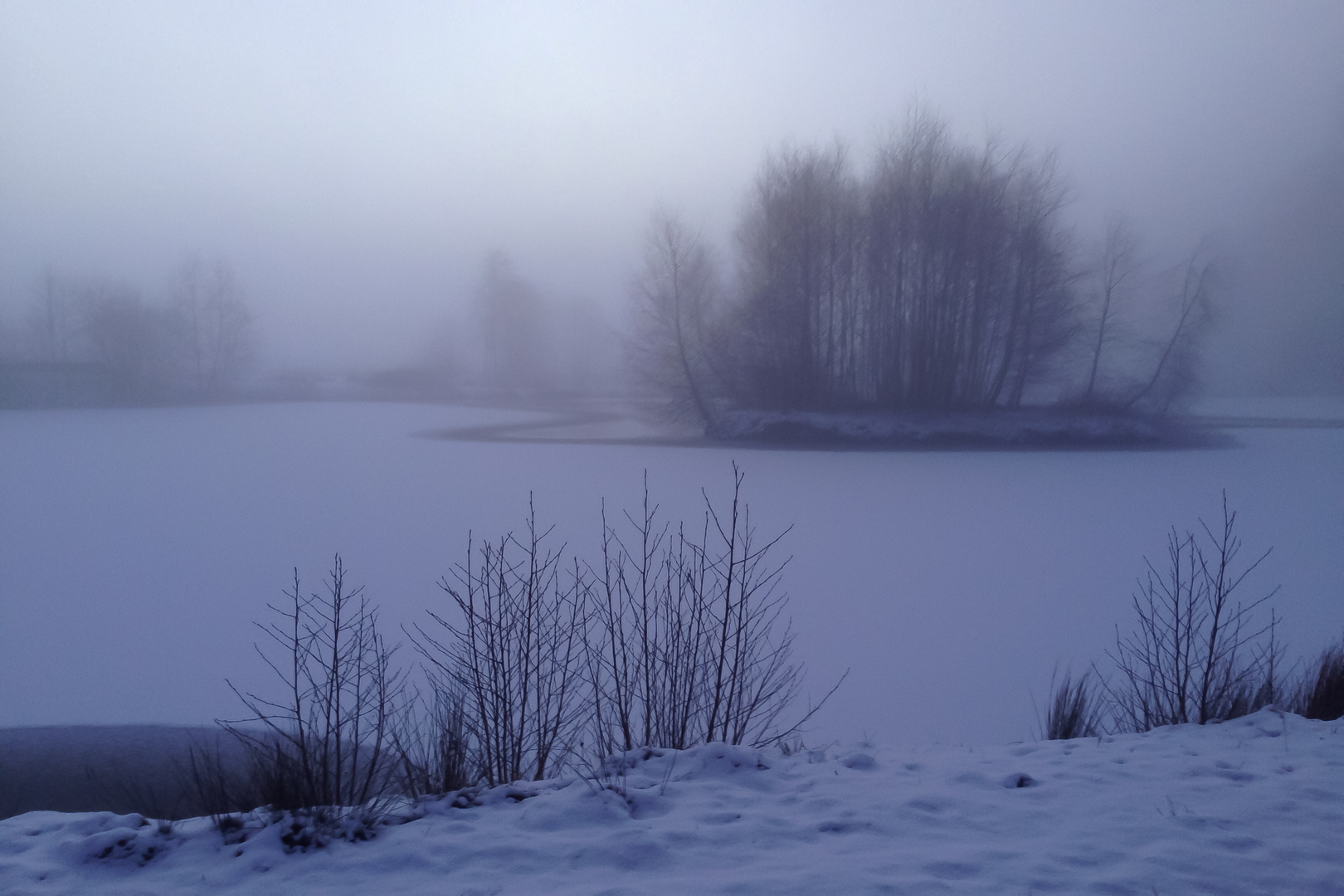 Winterstimmung am Teich