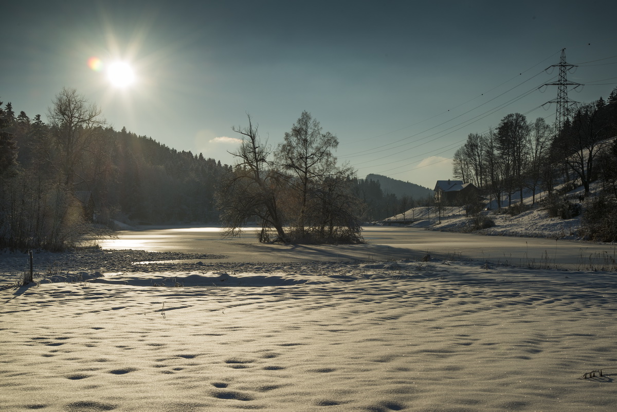 Winterstimmung am Weniger Weiher