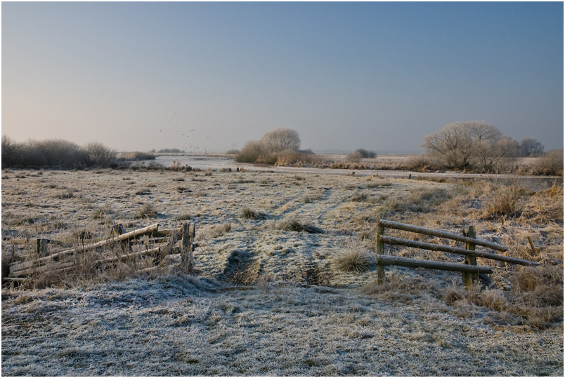 Winterstimmung an der Beek in der Hammeniederung bei Osterholz-Scharmbeck