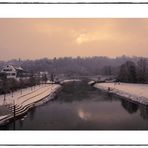 Winterstimmung an der Lahn in Diez