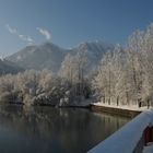 Winterstimmung an der Salzach - Kraftwerk St. Johann/Pg.