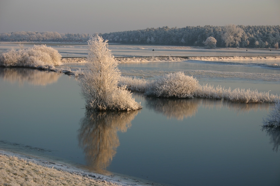 Winterstimmung an der Seege im Wendland.