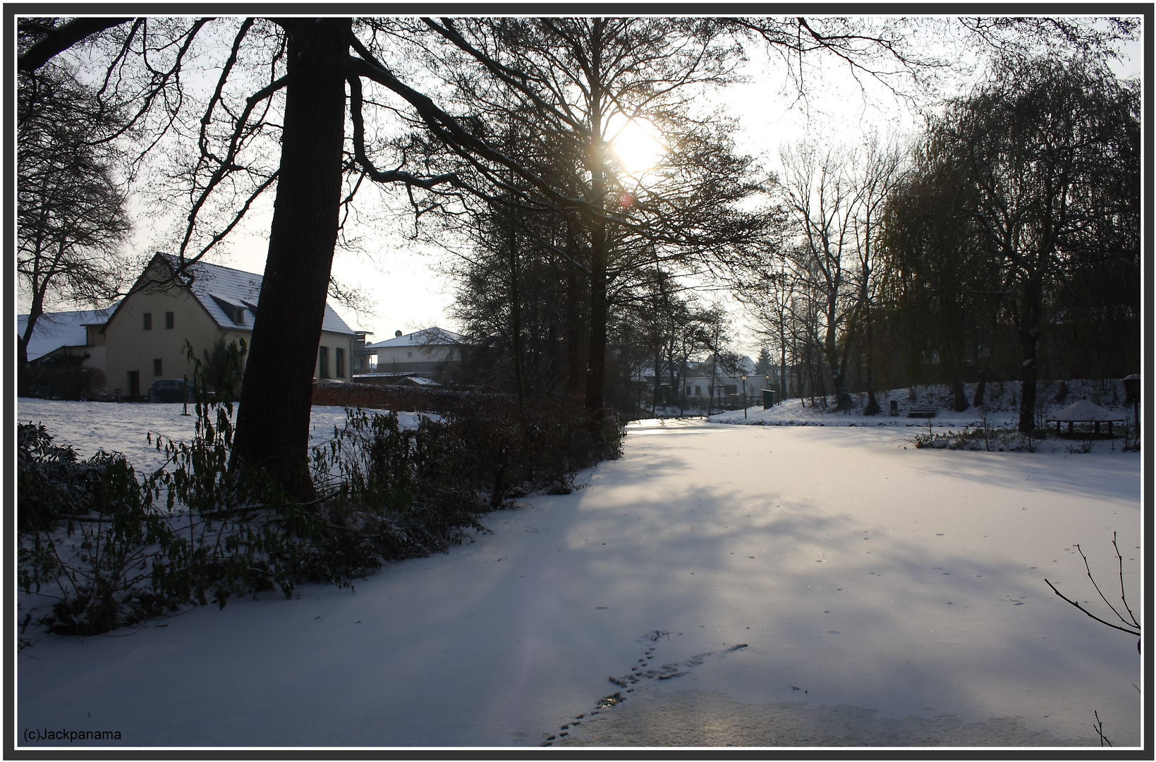 Winterstimmung an der Windmühle Benninghoff in Gahlen