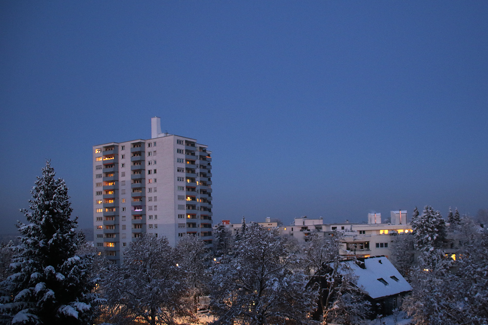 Winterstimmung gegen Abend