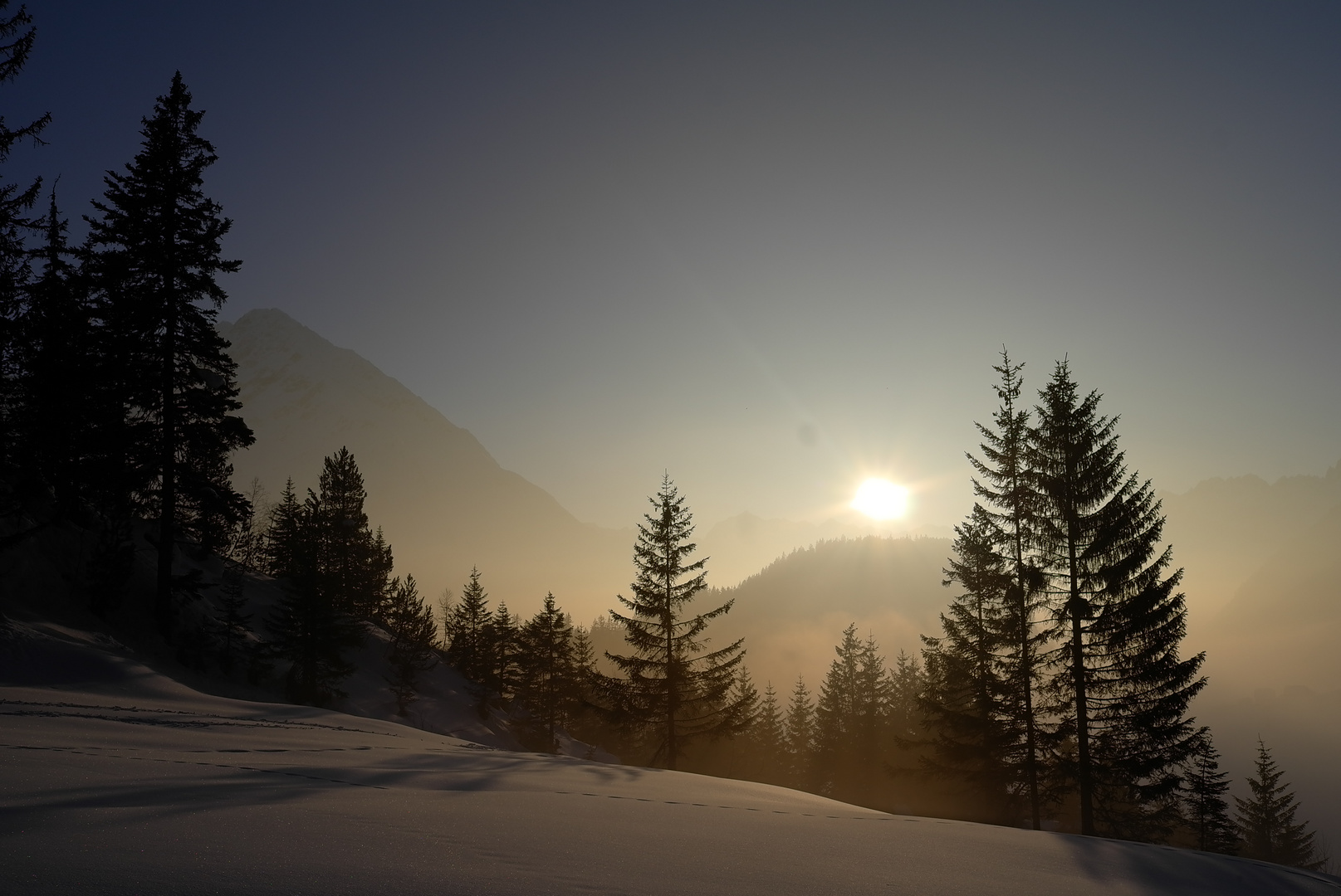 Winterstimmung Golzern Maderanertal Uri Schweiz