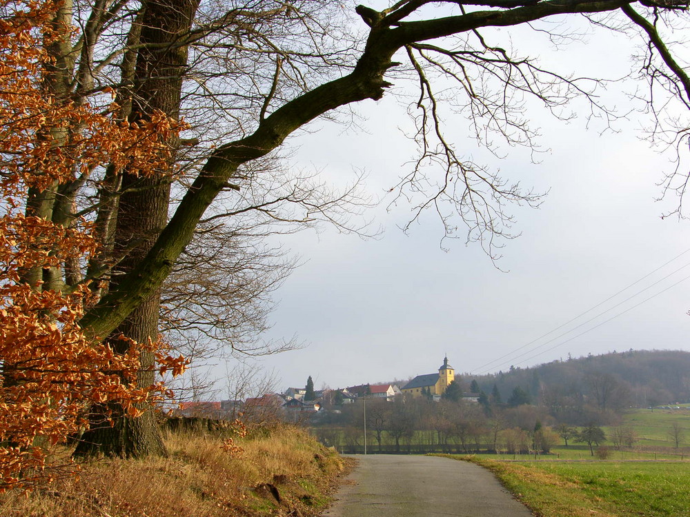 Winterstimmung im Odenwald - der Frühling läßt sich erahnen