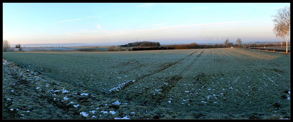 Winterstimmung in meiner Heimat im Februar