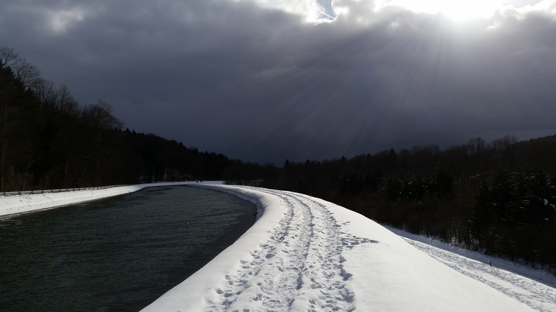 Winterstimmung Isar