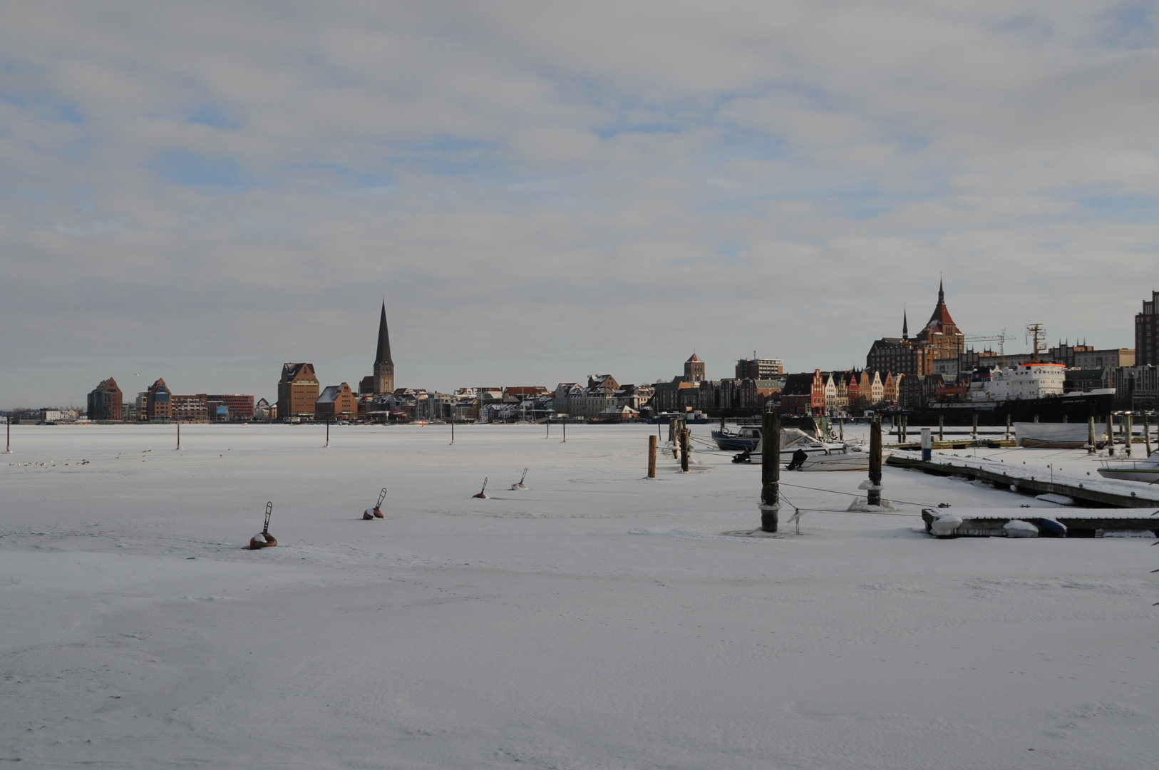 "Winterstimmung" Panorama der Hansestadt Rostock