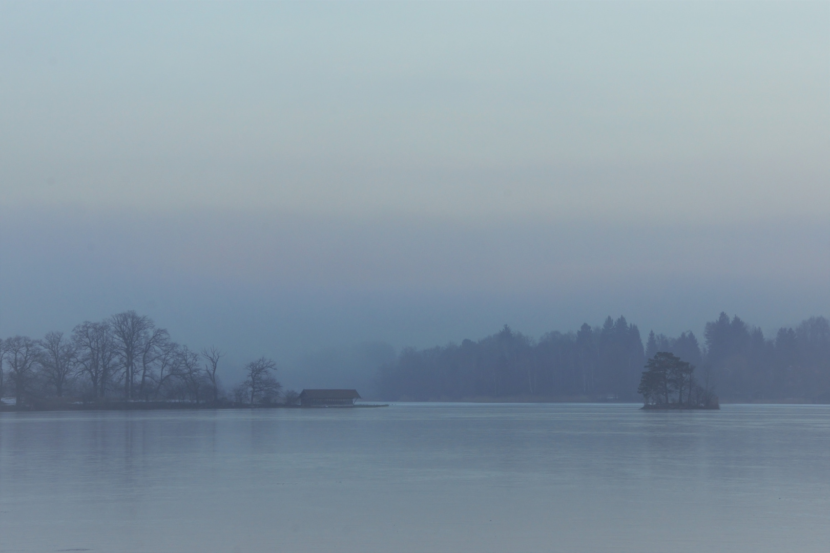 Winterstimmung, wenn der Nebel kommt