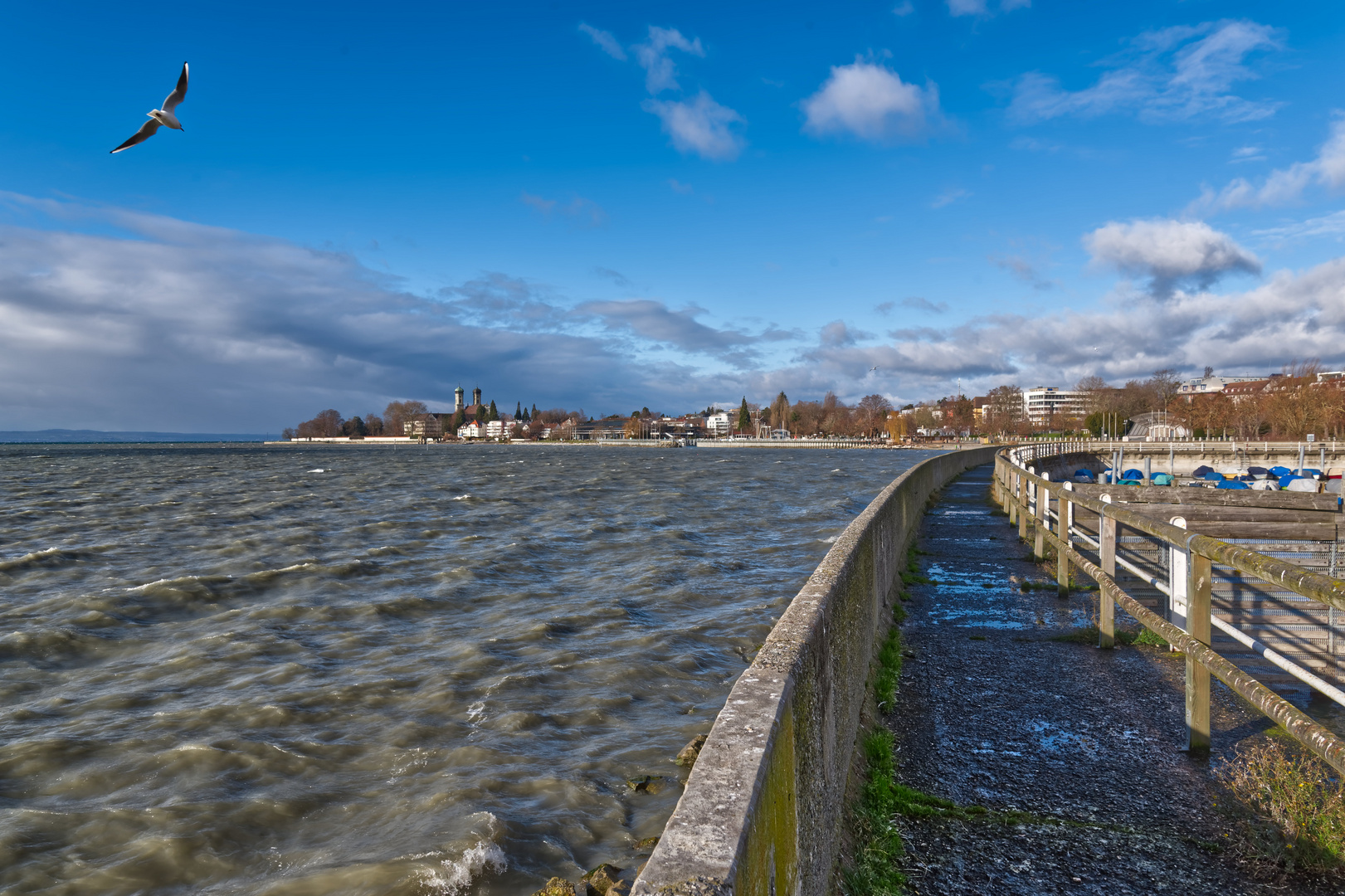 Wintersturm am See