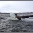 Wintersturm an der Tyne-Mündung