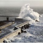 Wintersturm auf Helgoland