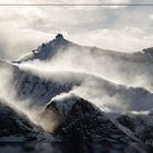 Wintersturm in den Bergen