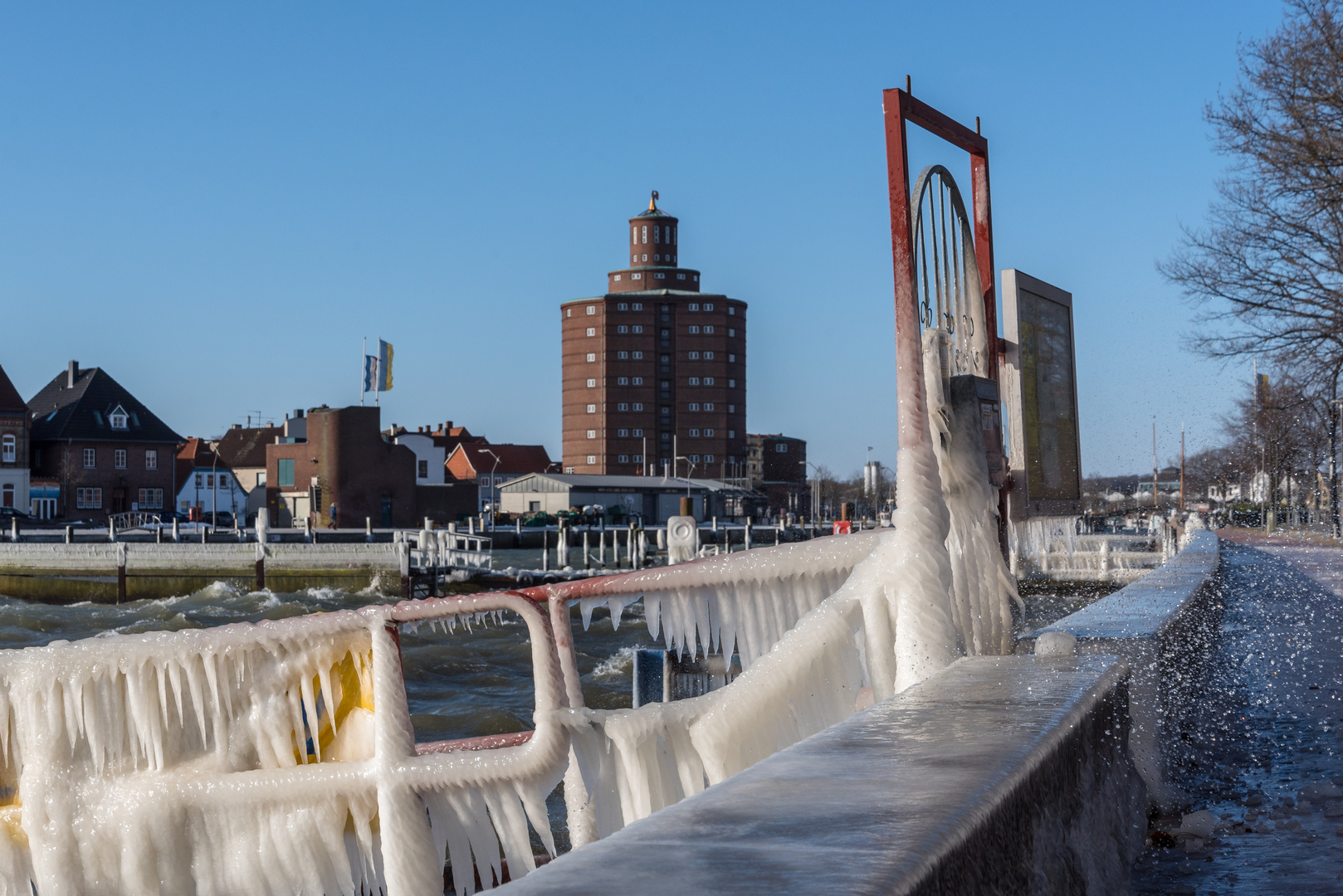 Wintersturm in Eckernförde