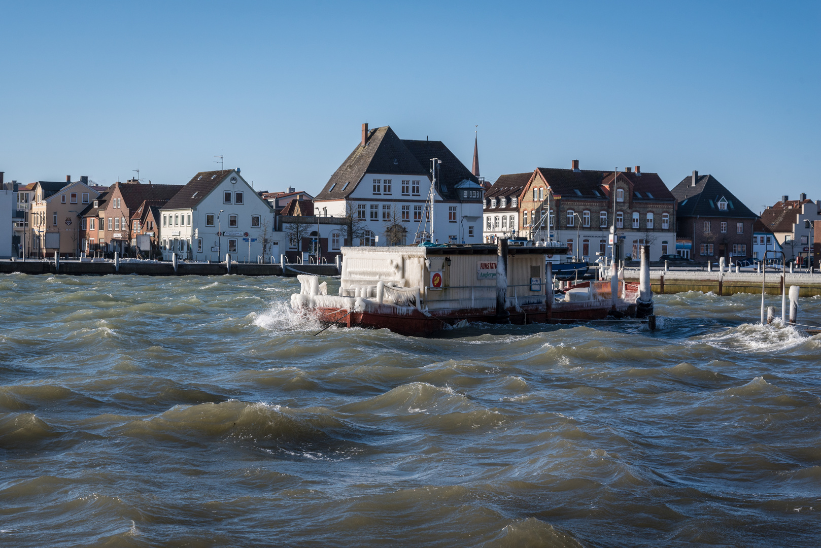 Wintersturm in Eckernförde