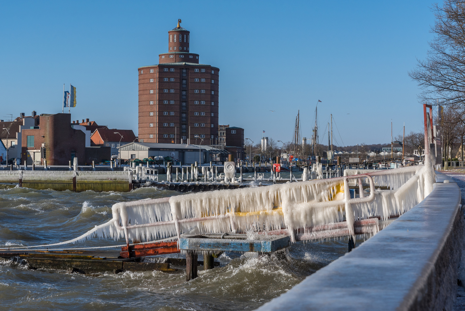 Wintersturm in Eckernförde