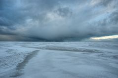 Wintersturm über der Nordsee