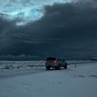 Wintersturm über Island