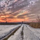 Wintersundowner im Grabenstätter Moor