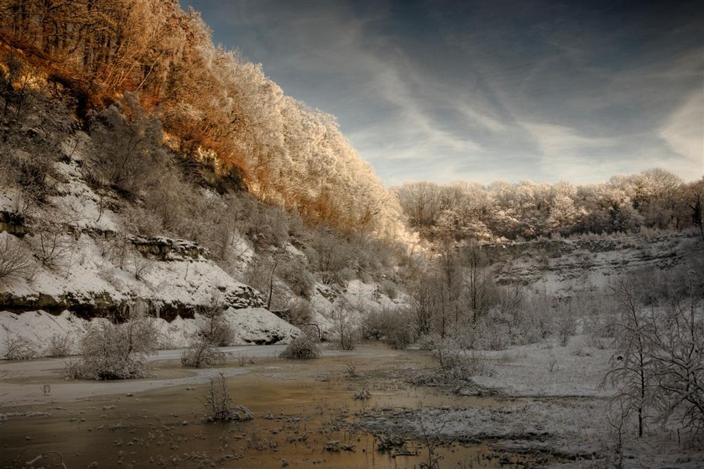 winterswijk , steengroeve , natuur , Winter