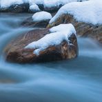 Winterszene am Bach - I