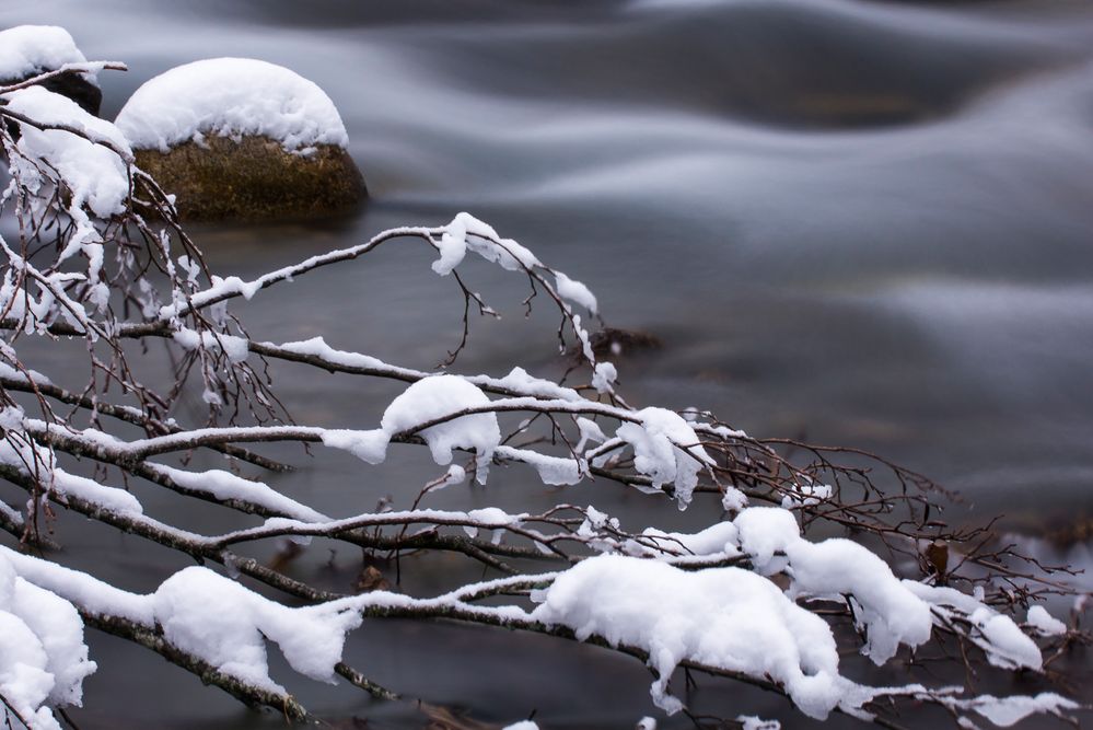 Winterszene am Bach - IV