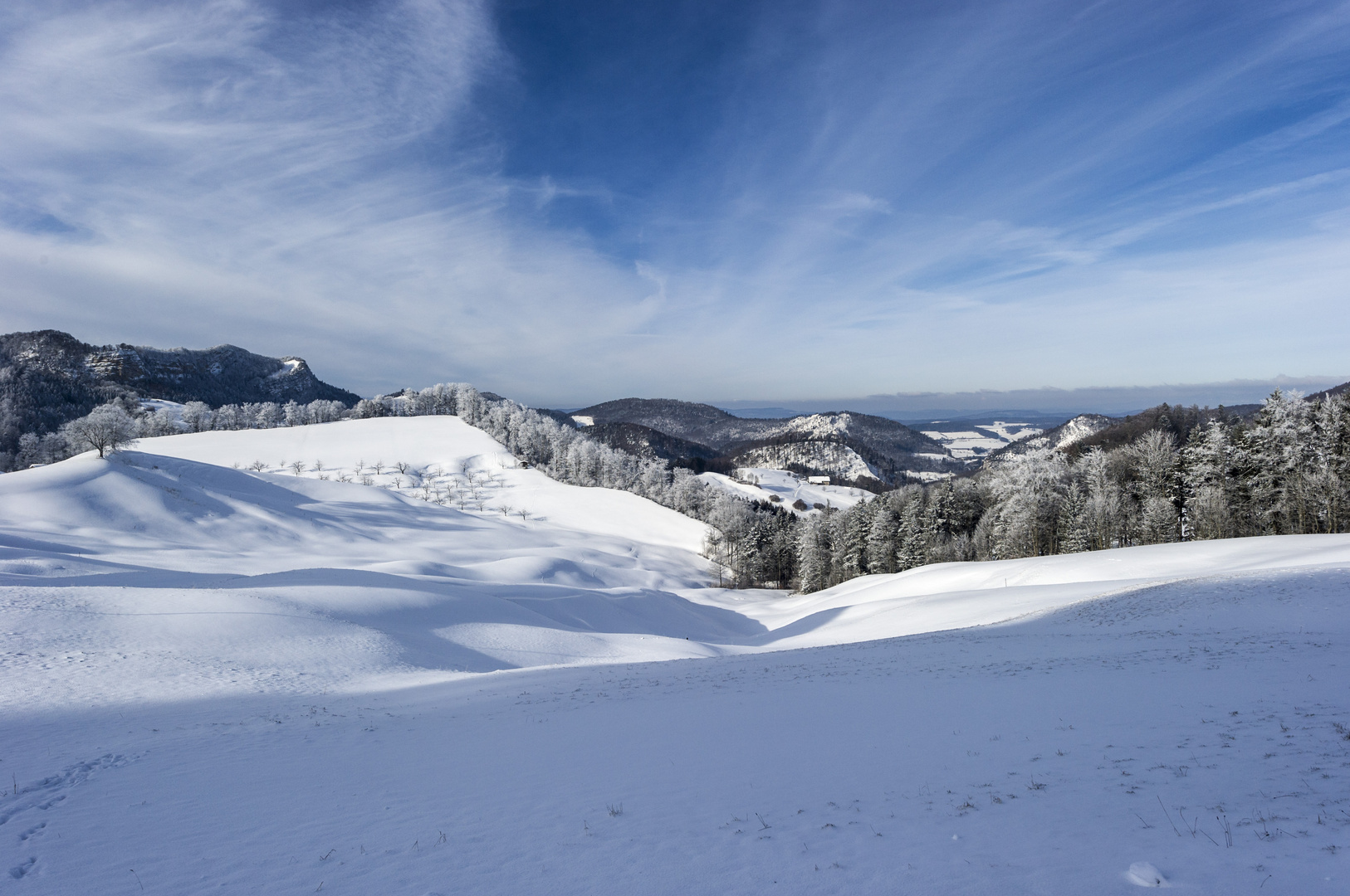 Wintertag auf der Challhöchi im Baselland