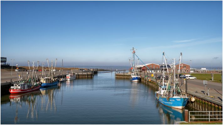 Wintertag im Fischereihafen Accumersiel