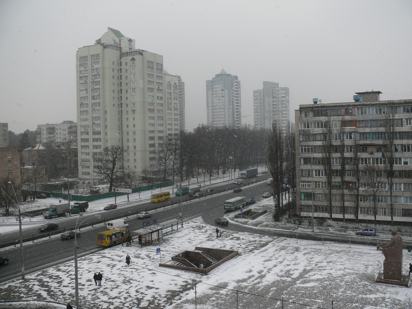 Wintertag in Kiew